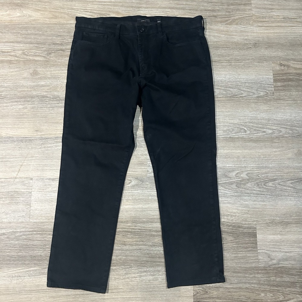 Vince Pants Mens 36x29 Black Slim Fit Dylan Stretch Chino Dress Trousers Adult
